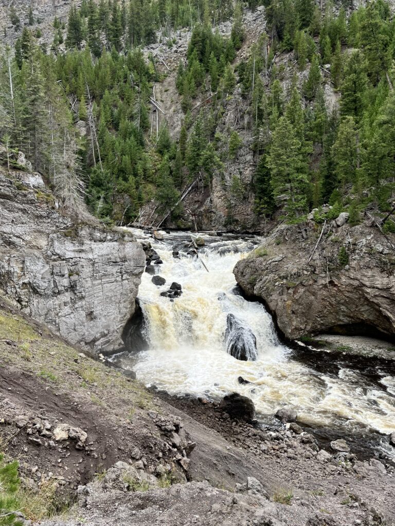 Image of Firehole Falls in Yellowstone National Park