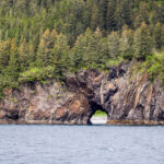 Kenai Fjords is full of coves and rock outcroppings