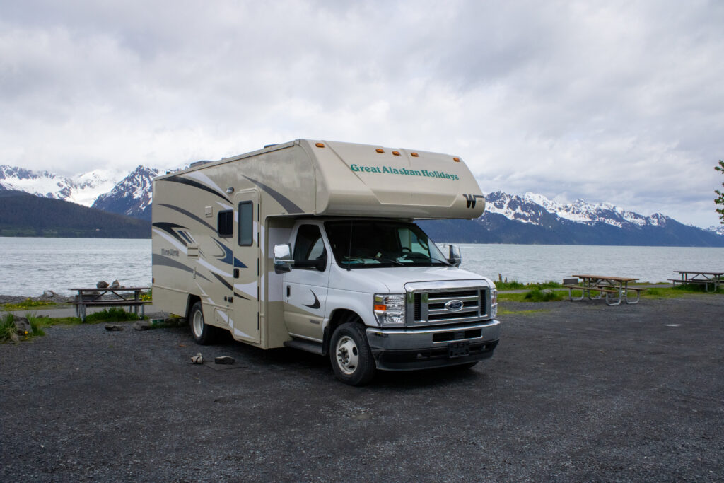 Camping in Seward Alaska affords amazing views!