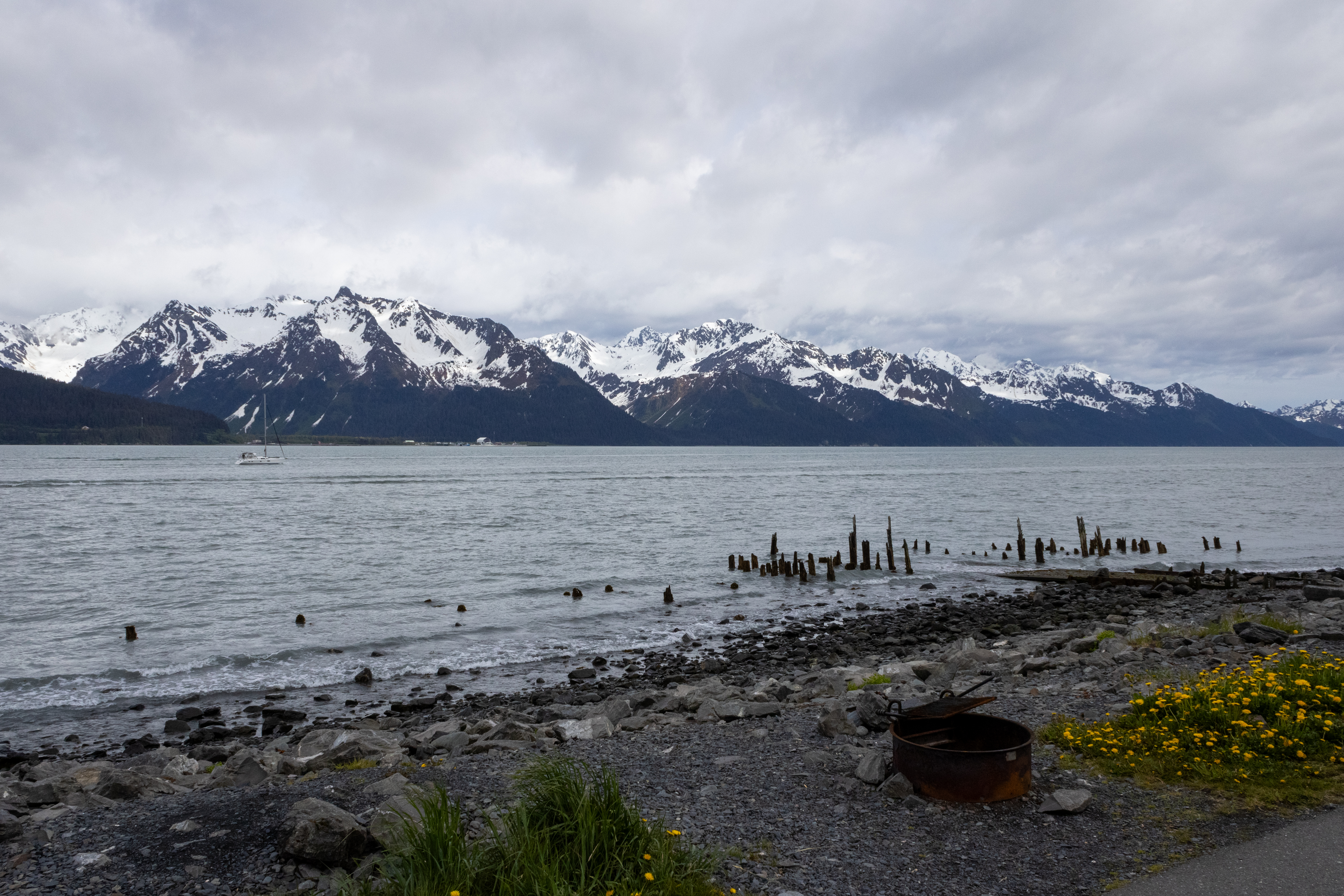 A view from our campsite in Seward, Alaska