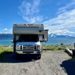 Our RV rental parked at the Homer Spit Campground