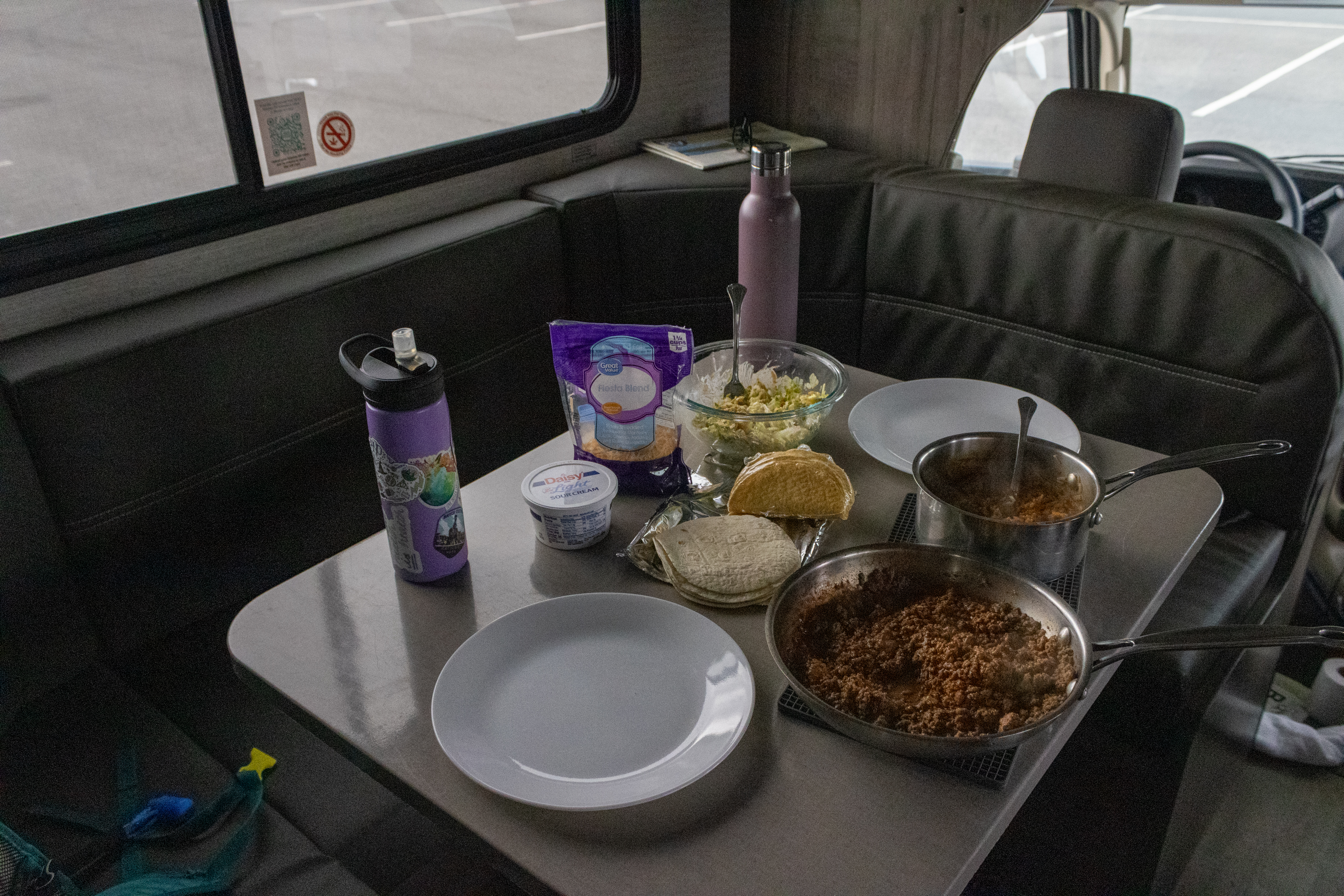 Make your own taco night for RV camping meals